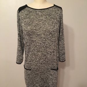 Knit shift dress